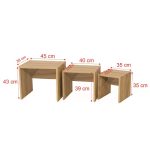 میز کنار مبلی سه عددی مدلT320 - Image 3