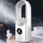 پنکه مه پاش بدون پره رومیزی هوشمند | مدل Bladeless Mist Fan - Image 9