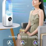 پنکه مه پاش بدون پره رومیزی هوشمند | مدل Bladeless Mist Fan - Image 6