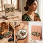 گوشواره دست بافت طرح قشقایی - Image 2